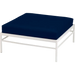 Fermob Rivage Pouf Blanc coton 01 Teint Masse Bleu Nuit M0754 