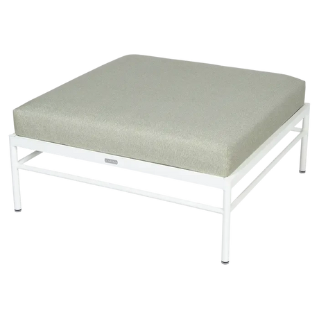 Fermob Rivage Pouf Blanc coton 01 Teint Masse Mix Vert Prairie M01354 