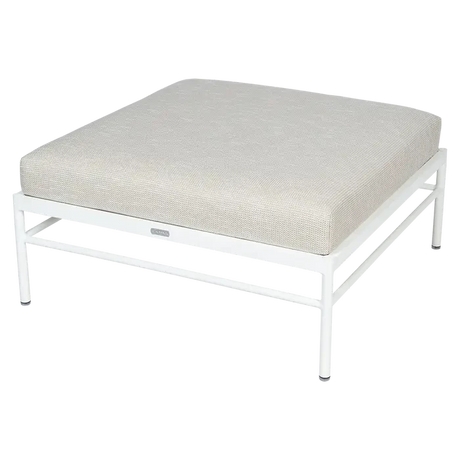 Fermob Rivage Pouf Blanc coton 01 Teint Masse Texture Osier M0605 