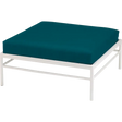 Fermob Rivage Pouf Blanc coton 01 Teint Masse Vert Paon cru M01353 