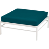 Fermob Rivage Pouf Blanc coton 01 Teint Masse Vert Paon cru M01353 