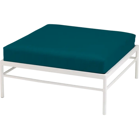 Fermob Rivage Pouf Blanc coton 01 Teint Masse Vert Paon cru M01353 