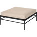 Fermob Rivage Pouf Réglisse 42 Natté Sunbrella Ficelle M0610 