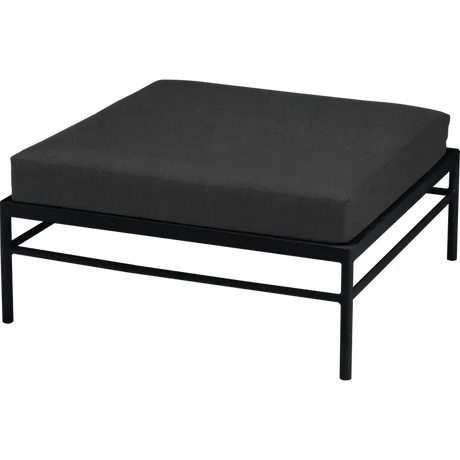 Fermob Rivage Pouf Réglisse 42 Natté Sunbrella Gris Nuit M01282 