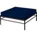 Fermob Rivage Pouf Réglisse 42 Teint Masse Bleu Nuit M0754 