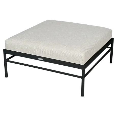 Fermob Rivage Pouf Réglisse 42 Teint Masse Texture Osier M0605 