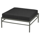 Fermob Rivage Pouf Romarin 48 Natté Sunbrella Gris Nuit M01282 