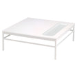 Fermob Rivage Table basse 85x85cm H: 29,5cm Blanc coton 01 