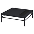 Fermob Rivage Table basse 85x85cm H: 29,5cm Carbone 47 