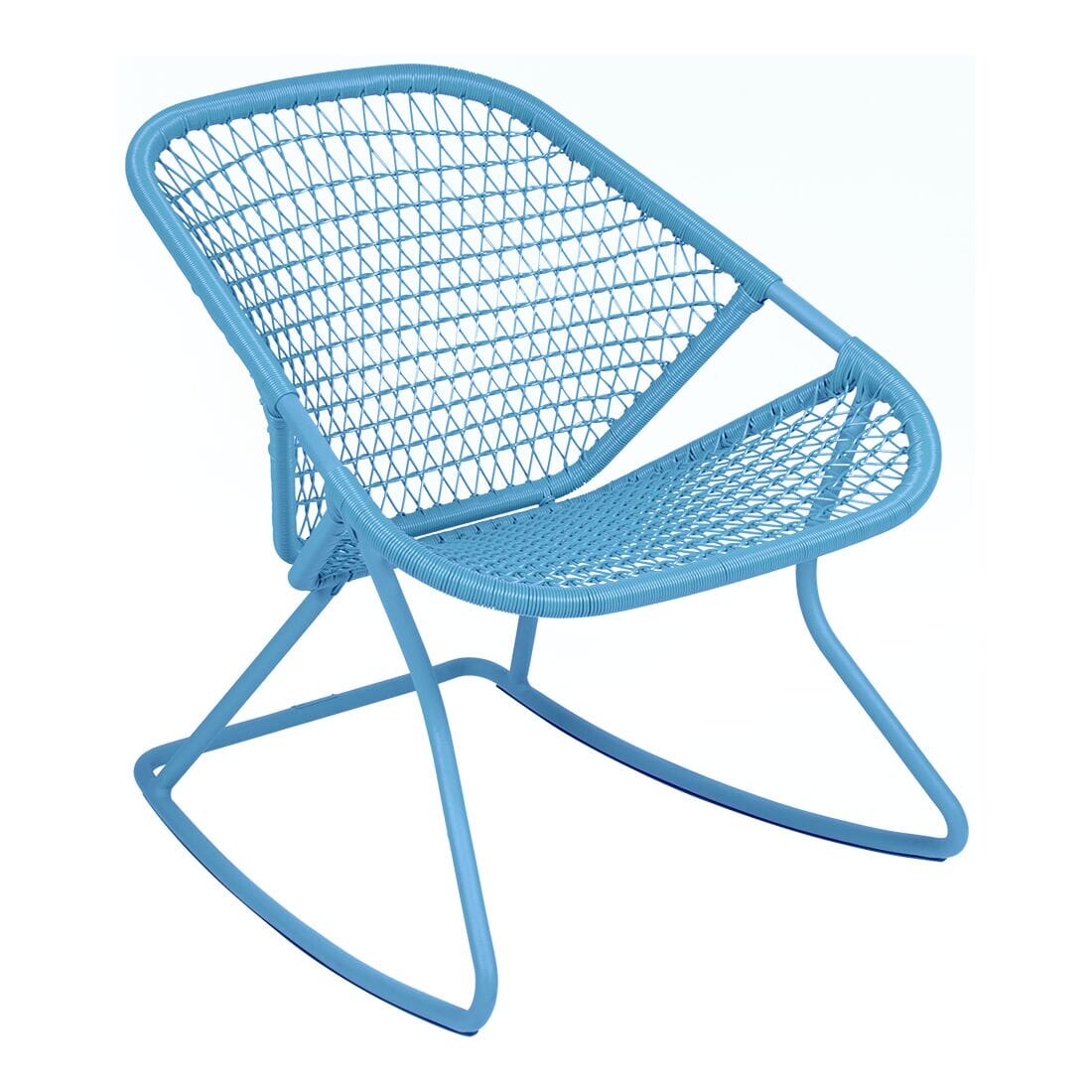 Fermob Sixties Rocking chair Bleu maya E1 