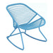 Fermob Sixties Rocking chair Bleu maya E1 