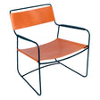 Fermob Surprising Fauteuil bas Cuir Indoor Bleu abysse 92 