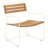 Fermob Surprising® Fauteuil bas teck Beige latte E8 