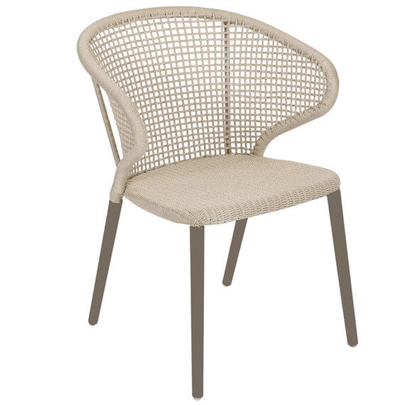 Fischer Möbel Faro Fauteuil repas alu, Coussins en sus Natural 