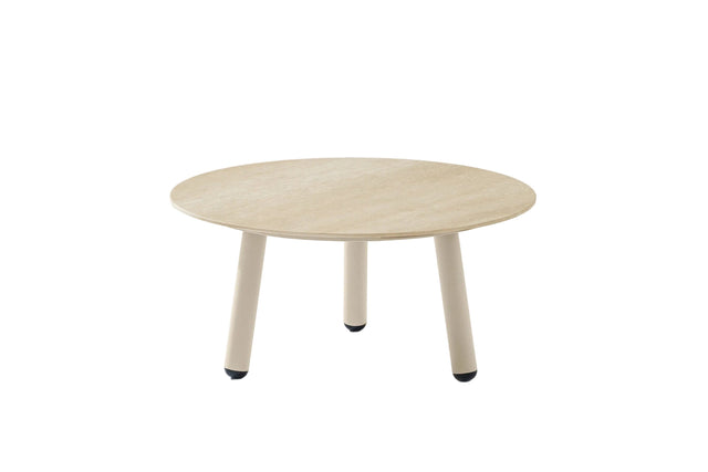 Gate Living Harbour Table basse Ø60cm h:28cm Aluminium Mocha - Céramique Sand 