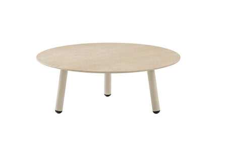 Gate Living Harbour Table basse Ø80cm h:34cm Aluminium Mocha - Céramique Sand 