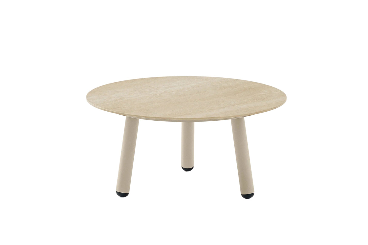 Gate Living Harbour Table basse Ø80cm h:34cm Aluminium Mocha - Céramique Sand 