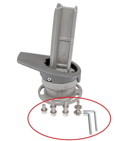 Glatz Jeu de vis pour pied pivotant M4 