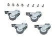 Glatz Kit de roues pour Socle Acier Z 40kg / 55kg acier galvanisé 