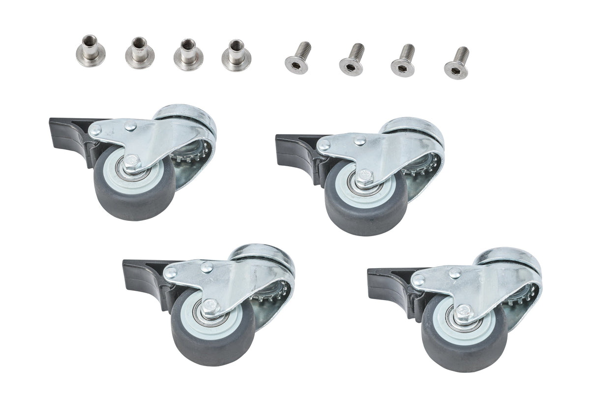 Glatz Kit de roues pour Socle Acier Z 40kg / 55kg acier galvanisé 