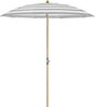 Glatz Parasol ALEXO® Ø200cm Qualité 5 · 555 Grey Stripe 