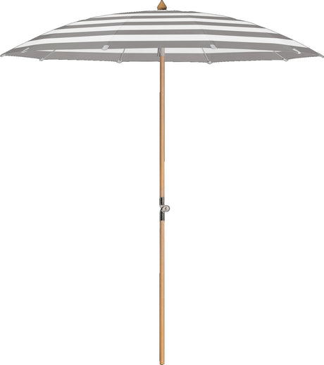 Glatz Parasol ALEXO® Ø200cm Qualité 5 · 570 Steel Stripe 