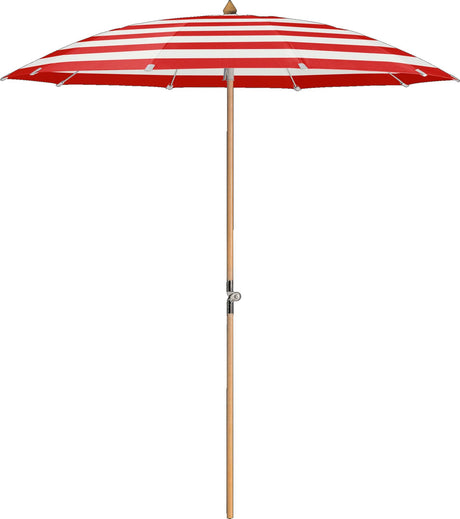 Glatz Parasol ALEXO® Ø200cm Qualité 5 · 800 Red Stripe 