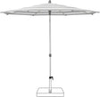 Glatz Parasol ALU-SMART Ø200cm Qualité 5 · 555 Grey Stripe 