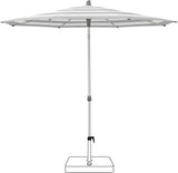 Glatz Parasol ALU-SMART Ø200cm Qualité 5 · 555 Grey Stripe 