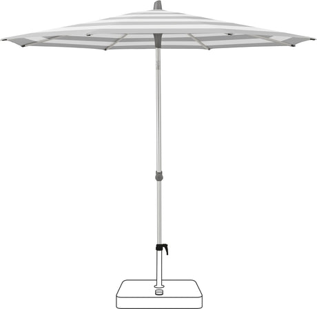 Glatz Parasol ALU-SMART Ø200cm Qualité 5 · 555 Grey Stripe 