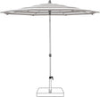 Glatz Parasol ALU-SMART Ø200cm Qualité 5 · 570 Steel Stripe 
