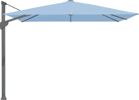 Glatz Parasol FORTANO® 300x300cm Alu laqué anthracite Qualité 5 · 515 Cloud