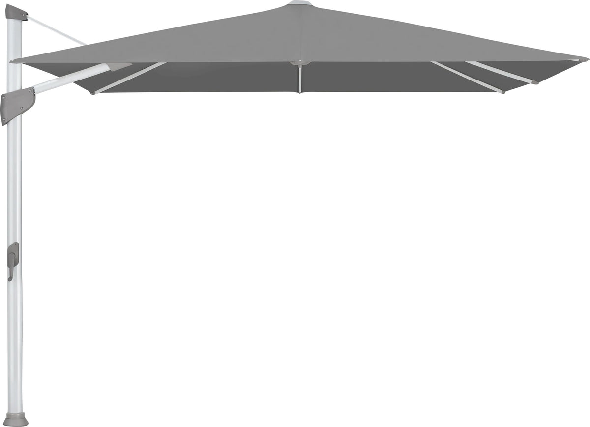 Glatz Parasol FORTANO® 300x300cm Alu naturel eloxé Qualité 5 · 502 Thunder