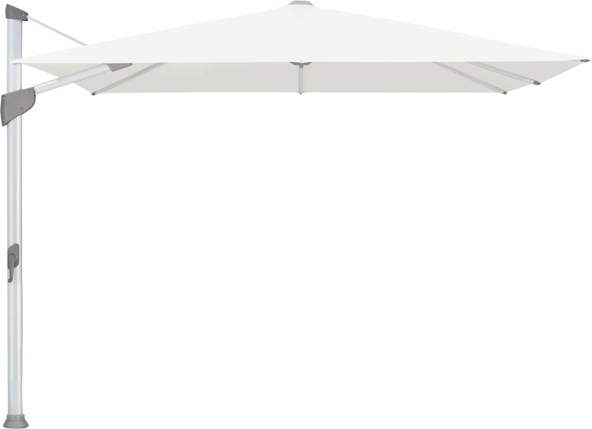 Glatz Parasol FORTANO® 300x300cm Alu naturel eloxé Qualité 5 · 510 White