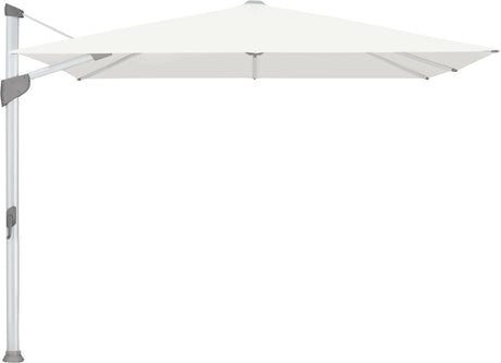 Glatz Parasol FORTANO® 300x300cm Alu naturel eloxé Qualité 5 · 510 White