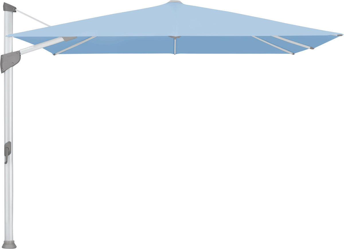 Glatz Parasol FORTANO® 300x300cm Alu naturel eloxé Qualité 5 · 515 Cloud
