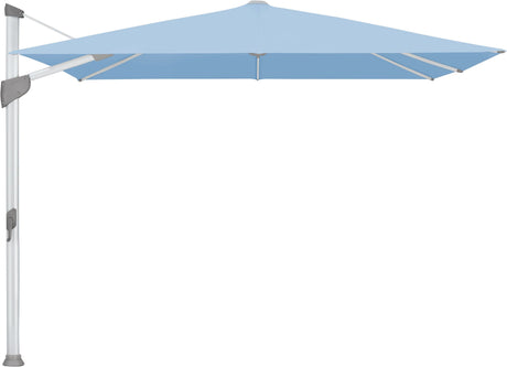 Glatz Parasol FORTANO® 300x300cm Alu naturel eloxé Qualité 5 · 515 Cloud
