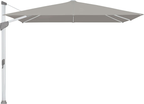 Glatz Parasol FORTANO® 300x300cm Alu naturel eloxé Qualité 5 · 558 Steel