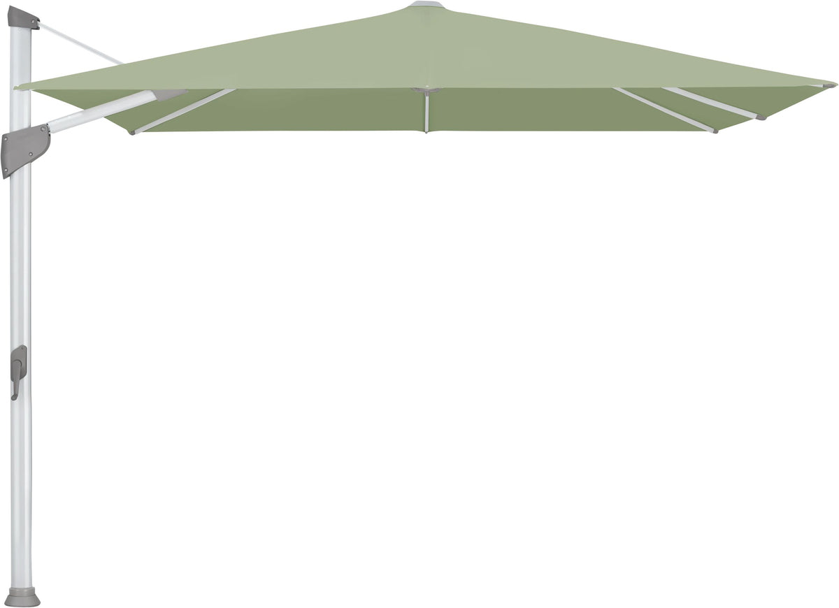 Glatz Parasol FORTANO® 300x300cm Alu naturel eloxé Qualité 5 · 579 Pistachio