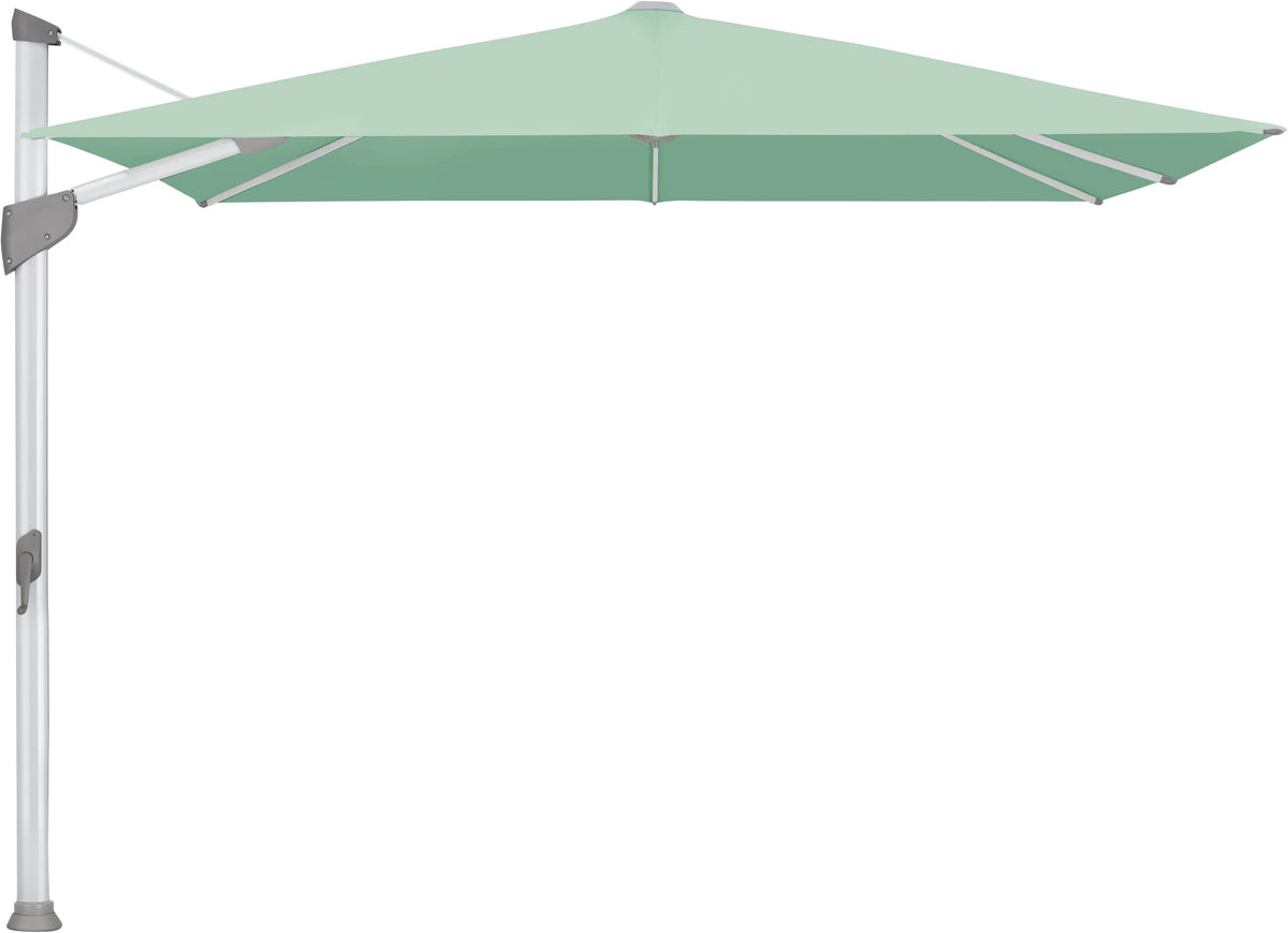 Glatz Parasol FORTANO® 300x300cm Alu naturel eloxé Qualité 5 · 581 Jade