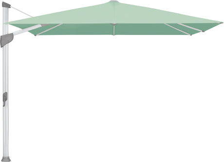 Glatz Parasol FORTANO® 300x300cm Alu naturel eloxé Qualité 5 · 581 Jade