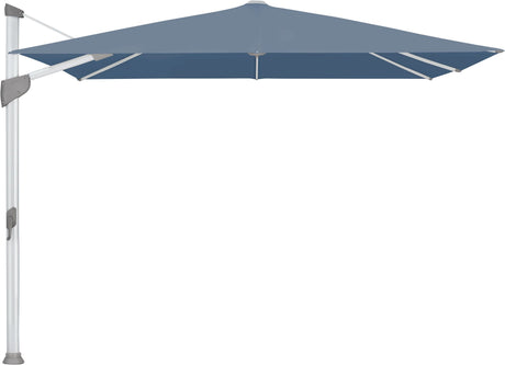 Glatz Parasol FORTANO® 300x300cm Alu naturel eloxé Qualité 5 · 601 Waterfall