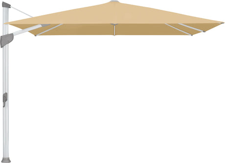 Glatz Parasol FORTANO® 300x300cm Alu naturel eloxé Qualité 5 · 604 Cereal