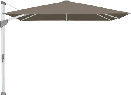 Glatz Parasol FORTANO® 300x300cm Alu naturel eloxé Qualité 5 · 611 Sandstone