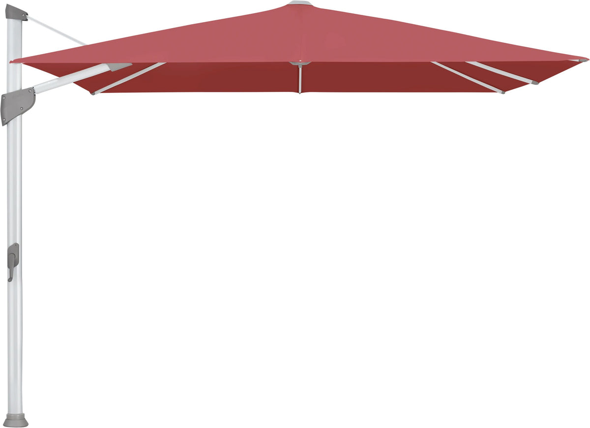 Glatz Parasol FORTANO® 300x300cm Alu naturel eloxé Qualité 5 · 637 Cherry