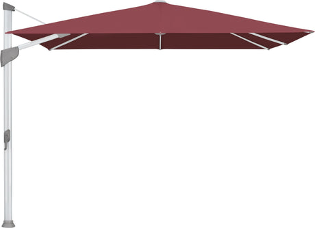 Glatz Parasol FORTANO® 300x300cm Alu naturel eloxé Qualité 5 · 644 Merlot
