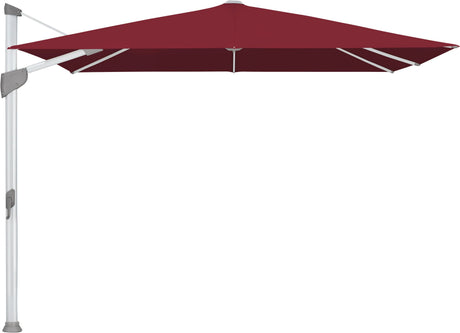 Glatz Parasol FORTANO® 300x300cm Alu naturel eloxé Qualité 5 · 645 Burgundy