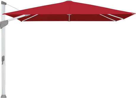 Glatz Parasol FORTANO® 300x300cm Alu naturel eloxé Qualité 5 · 646 Rubino