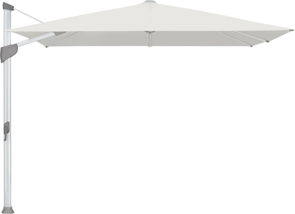Glatz Parasol FORTANO® 300x300cm Alu naturel eloxé Qualité 5 · 665 Chrome