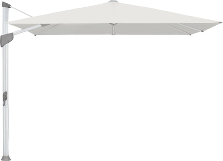 Glatz Parasol FORTANO® 300x300cm Alu naturel eloxé Qualité 5 · 665 Chrome